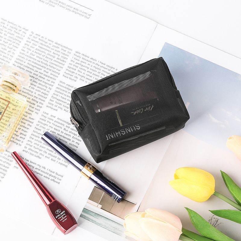 3PCS Transparent Cosmetic Bag Travel Makeup Case Zipper Organizer Storage Pouch