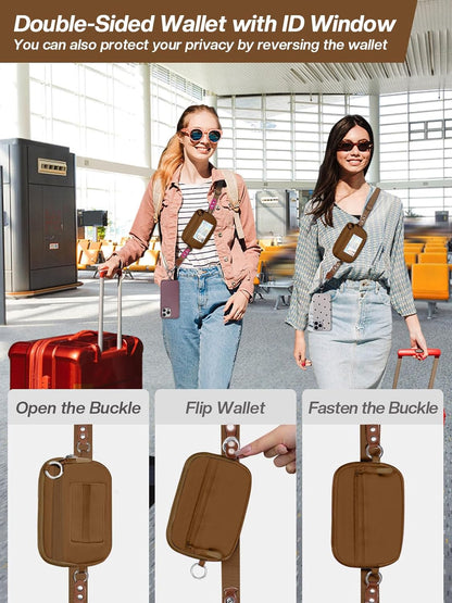 Clip and Go Strap for Phone with Wallet Crossbody Phone Lanyard Adjustable and D