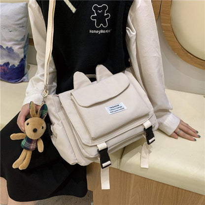 Women Shoulder Messenger Bag Waterproof Nylon Crossbody Bag Handbag Large Purse