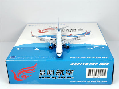 1:400 JC Wings KUNMING AIRLINES BOEING B737-800 Airplane Diecast Aircraft Model