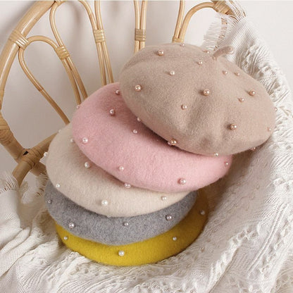 Caps Berets Princess Kids Girls Lovely Beanies Hats Spring Autumn Winter Toddler
