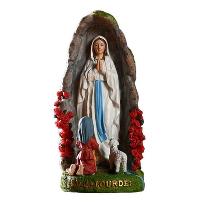 Rare Virgin Mary Statue Christian Gift Xmas Display Decoration Ornaments, Lovely