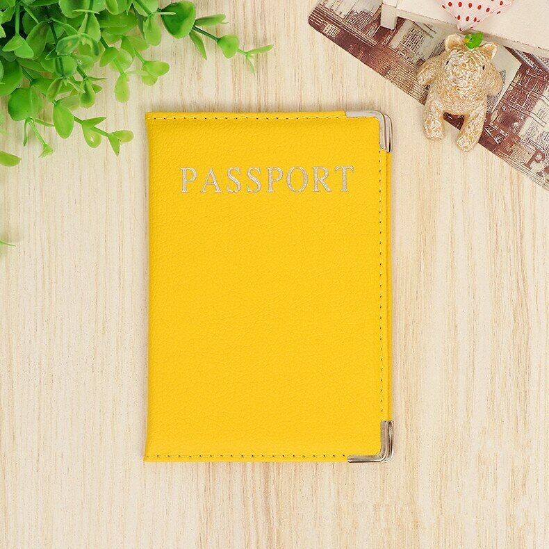 Unisex Pu Leather Passport Holder Passport Cover Worldwide Cover Passports Femme