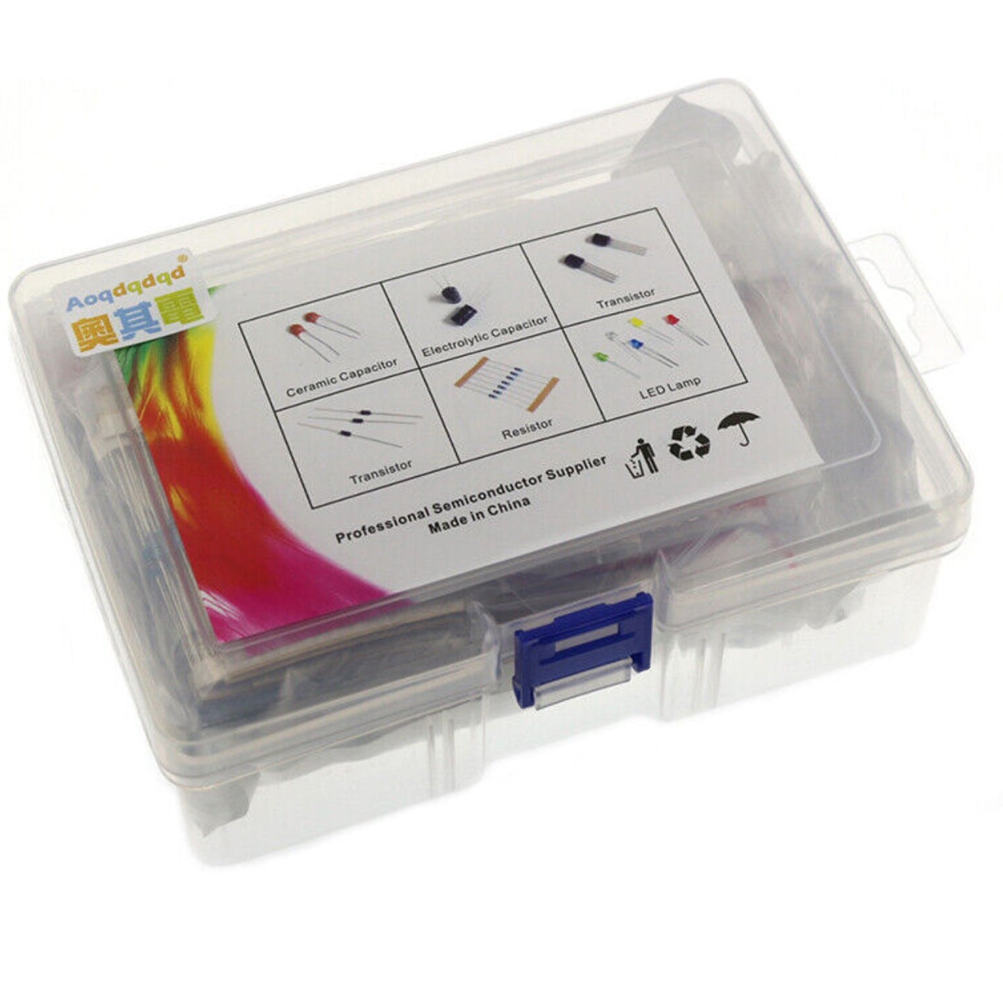 Electronic Component Transistor Capacitor Diode LED Metal Film Resistor Kit