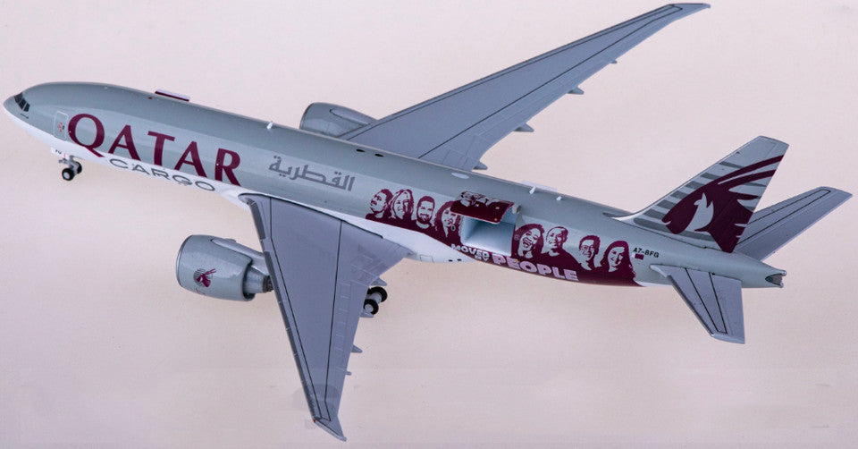 1:400 JC Wings QATAR BOEING 777-200LRF Plane Airplane Diecast Aircraft Model