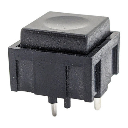 10 Pack Momentary Switch SPST - Black Square Button (12.4mm x 12.4mm x 10.4mm)