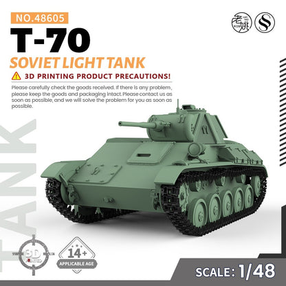 SSMODEL SS48605 1/48 Military Model Kit Soviet T-70 Light Tank