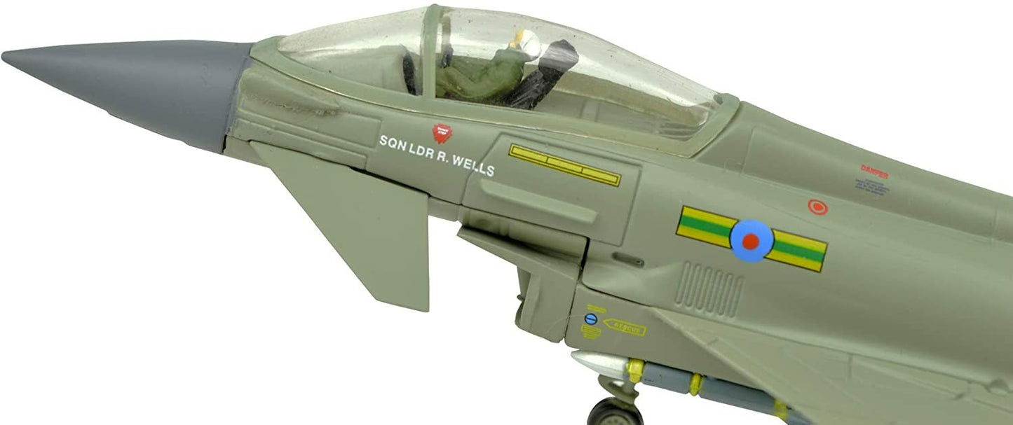 1:100 Eurofighter Typhoon Fighter Attack Metal Airplane Model,Royal Air Force