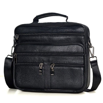 Men Genuine Leather Shoulder Bag Leather Handbags Men's Bag Travel Bag Tote