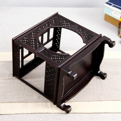 Ebony Wood Statue Altar Butsudan Shrine God Zen House Buddhist Display Rack