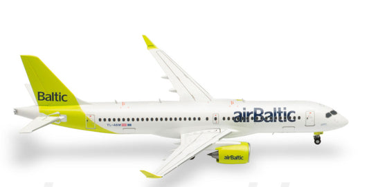 1:200 Herpa airBaltic AIRBUS A220-300 Passenger Airplane Diecast Aircraft Model