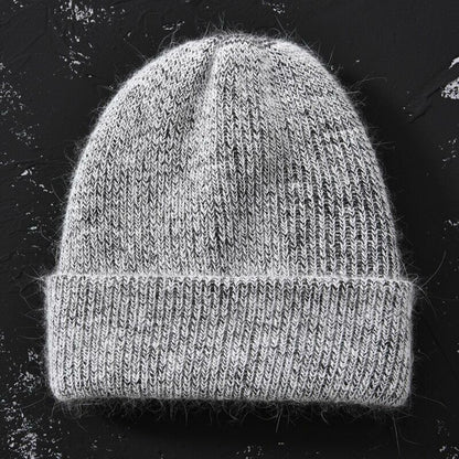 Hat Women Cashmere Knitted Beanies Thick Warm Wool Angora Beanie Polyester Solid