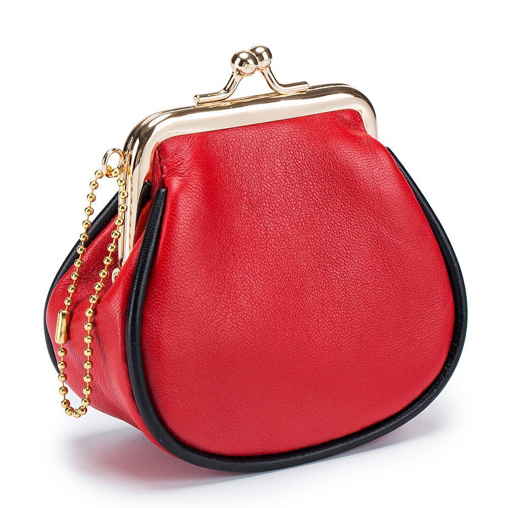 Genuine Leather Wallets Purses Mini Hasp Fashion Soft Small Cowhide 4*13*8.5 CM