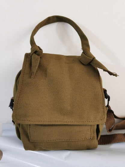 Canvas Crossbody Bag Fashion Messenger Purse Small Shoulder Bags Flap 17*21*9 CM