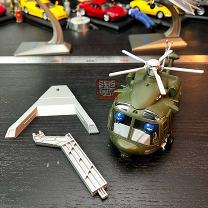 Chinese Z-20 Helicopter Alloy Aircraft Model Cartoon Version