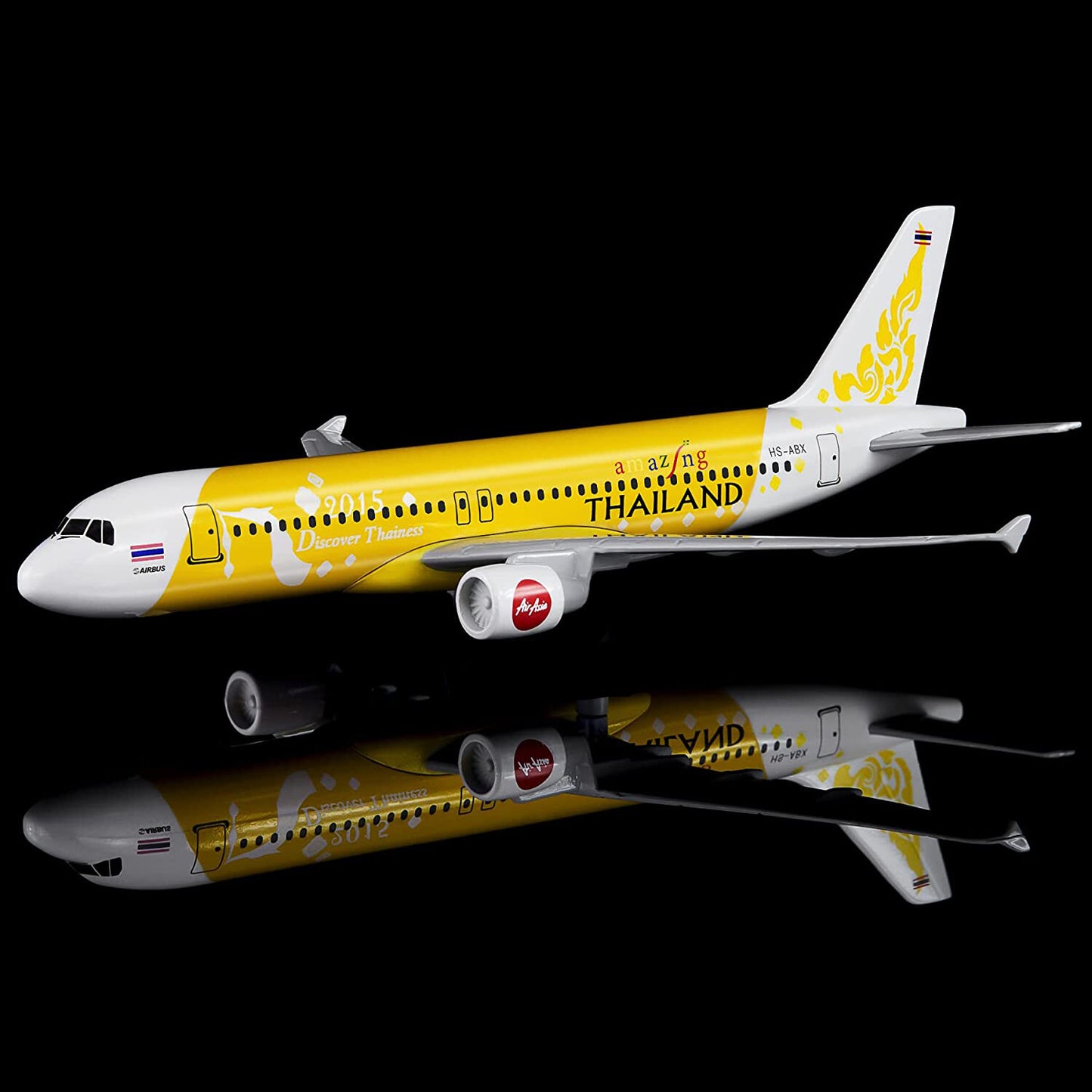 1:400 16cm Air Thailand A320 Airplane Model Alloy Simulation Airliner Ornaments