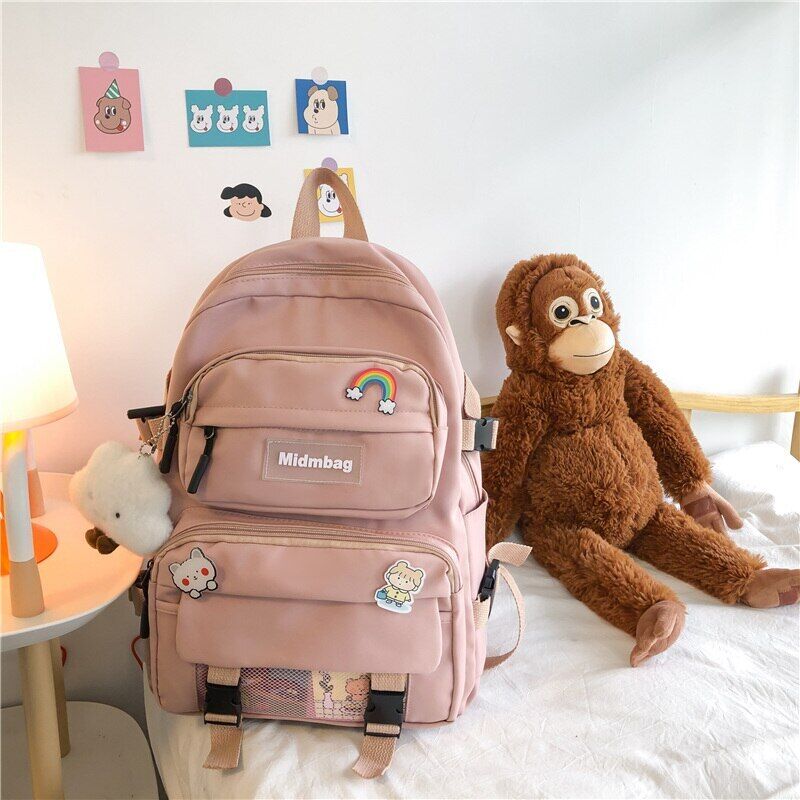Women Backpack Female Student Girls School Bag Light Travel Knapsack