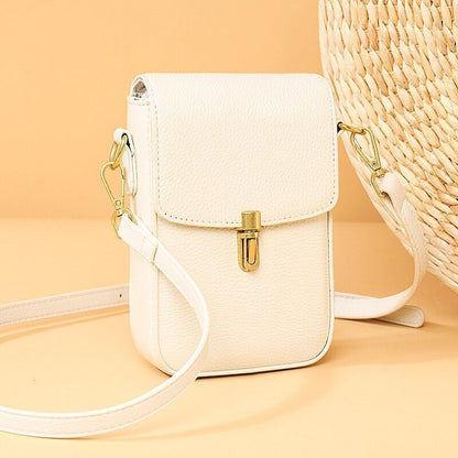 Genuine Leather Bag Mini Messenger Bag Handbag Purse Small Shoulder Purse Cotton
