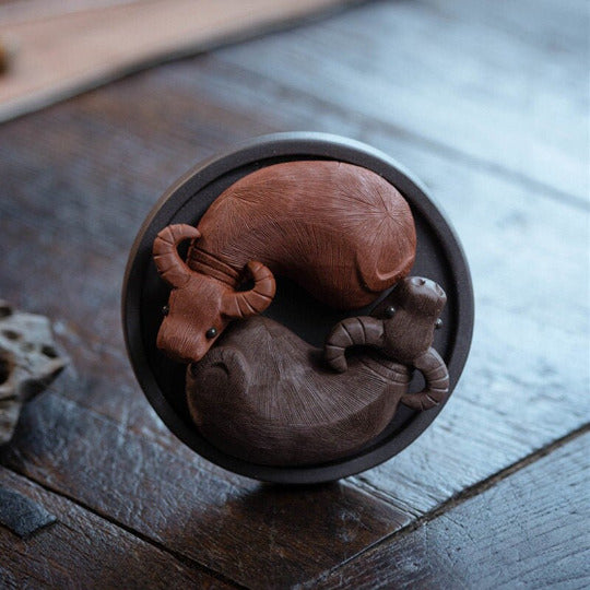Purple Clay Tea Pets Cattle
