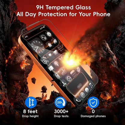 2+1 Pack for Iphone 17 Pro Max Screen Protector with Camera Lens Protector Full