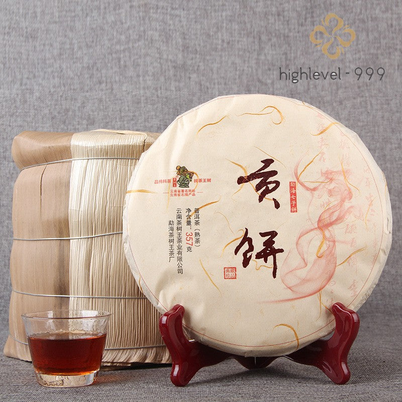 357g Ripe Pu'er Tea Menghai Seven Son CakeYunnan Tea Cake Bulk
