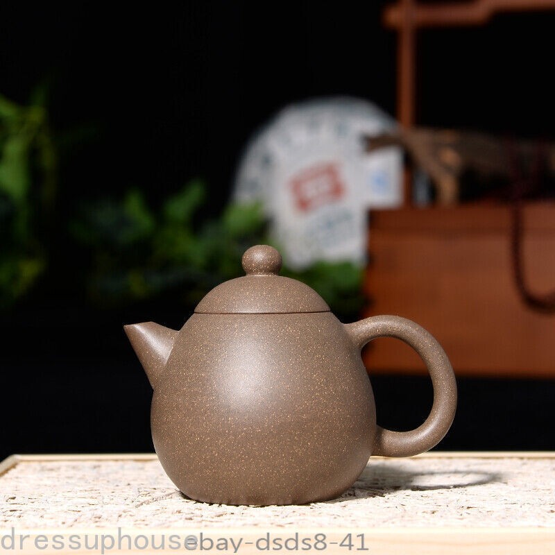 Marked Tea Pot Ball Shaped Infuser Hole Real Yixing Pot Duan Clay Dragon Egg Pot