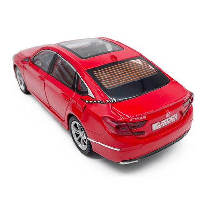 1/24 Honda Accord Model Car Diecast Toy Vehicle Toys for Boys Kids Gifts Red