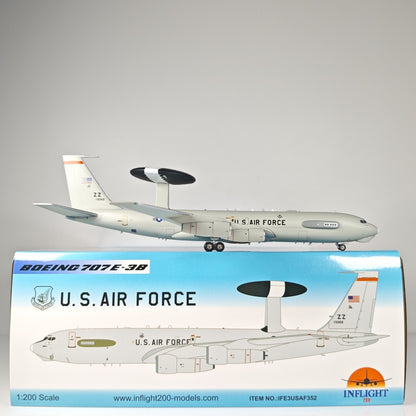 1:200 InFlight U.S. Air Force B707 E-3B Passenger Airplane Diecast Plane Model