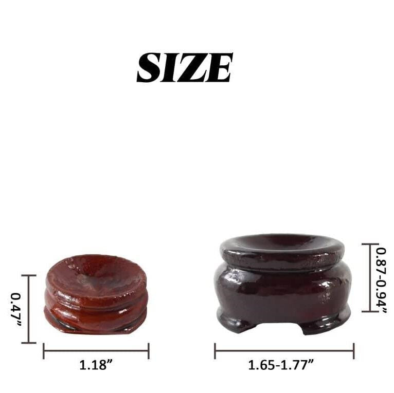 Display Wooden Stand Base For Crystal Ball Sphere Egg Stone Decor 20 PCS 2 Sizes