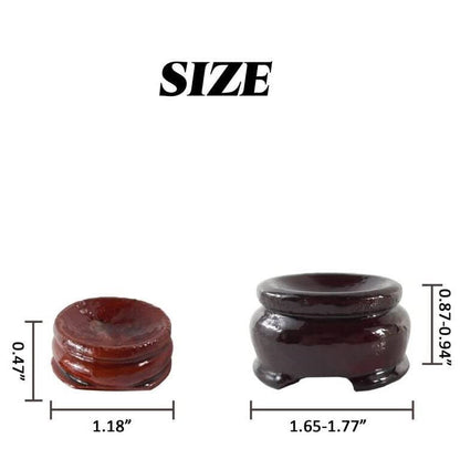 Display Wooden Stand Base For Crystal Ball Sphere Egg Stone Decor 20 PCS 2 Sizes
