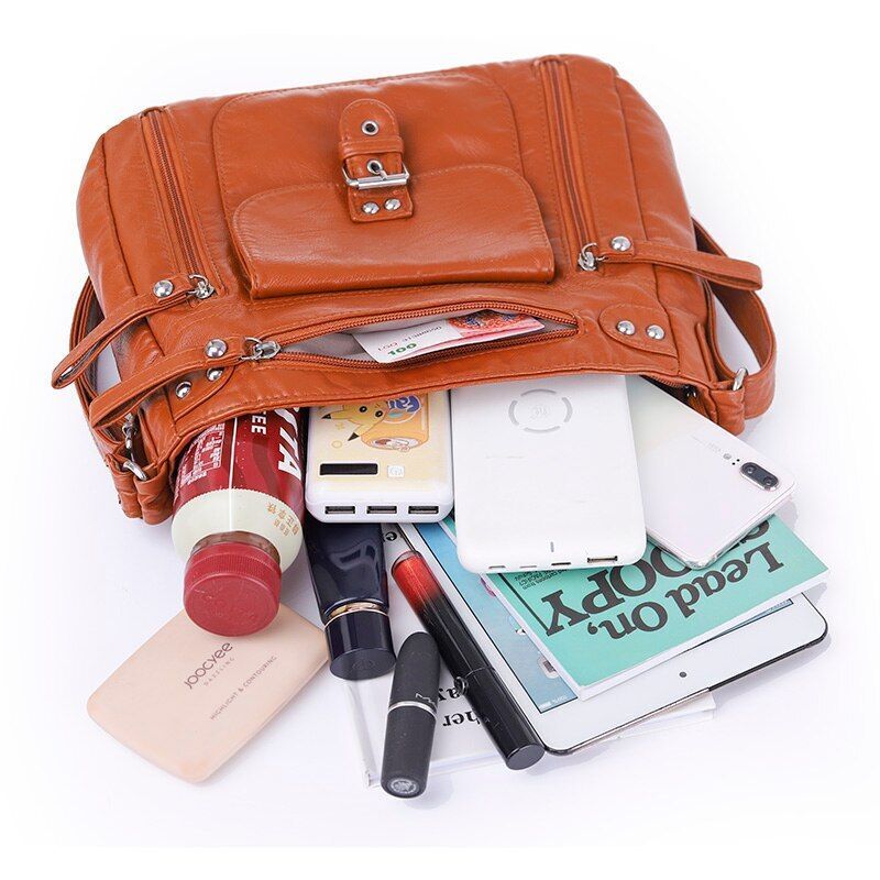 Handbag Women Shoulder Bag Leather Crossbody Messenger Bag Tote Bag Woman Purses