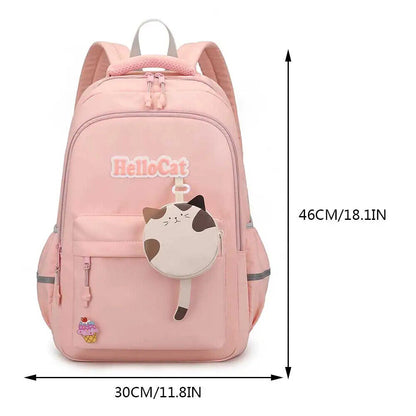 Students School Bags Canvas Backpack Patchwork Women