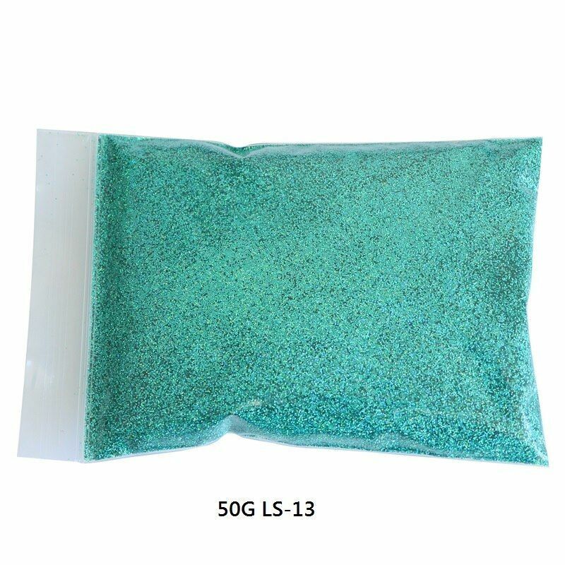 50G/Bag Holographic Glitter Nail Art Decoration Powder Pigment Laser Dust Sequin