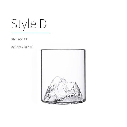 Glass Tea Cup Mountain Coffee Cup