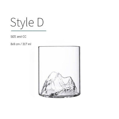 Glass Tea Cup Mountain Coffee Cup