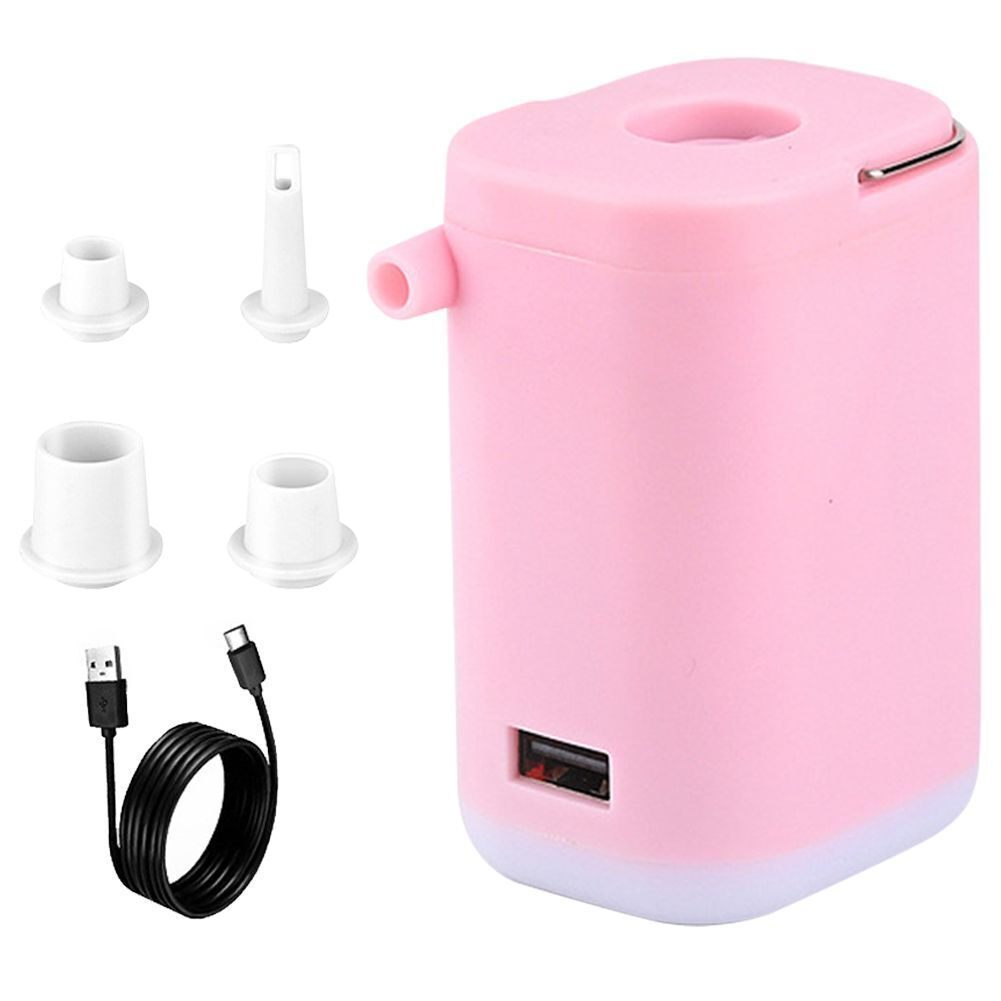 Wireless Inflator Pump Camping Light Electric Pump 100lm 4000pa Usb Rechargeable