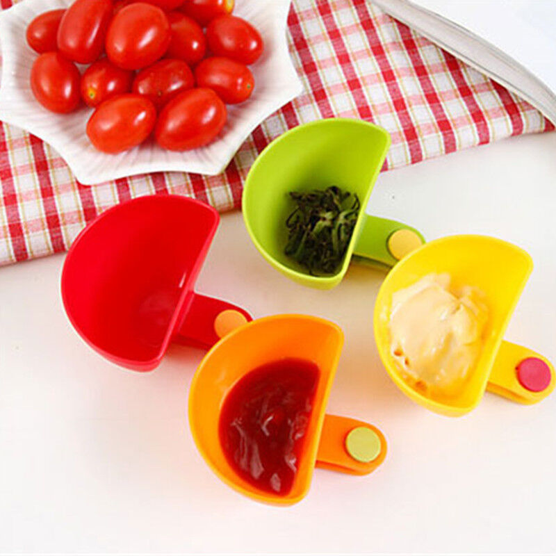 Dip Bowl for Assorted Salad Clip Cup Bowl Saucer Kitchen Accessories gadgets DIY