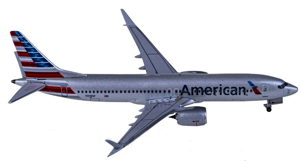 1:400 AeroClassics American BOEING 737 MAX 8 Passenger Airplane Diecast Model
