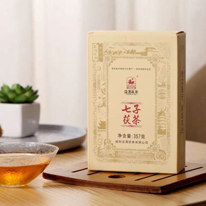 357g Reduce Three Highs Jingwei Fu Cha Top Golden Flower Tea Shanxi Qizi Fu Cha