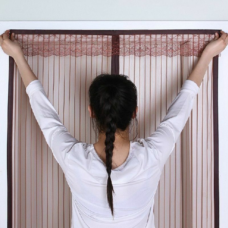 Anti Mosquito Door Curtain Magnetic Screen Net Insect Mesh Fly Screen Protection