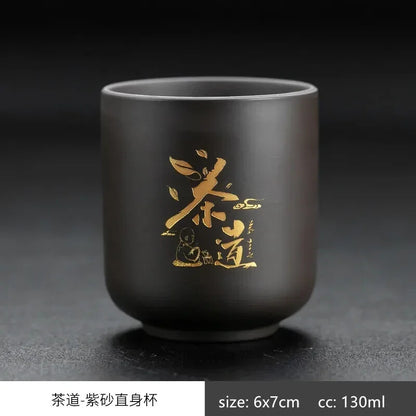 Chinese Yixing Purple Clay Teacup Oolong Tea Handmade Boutique Single Cup