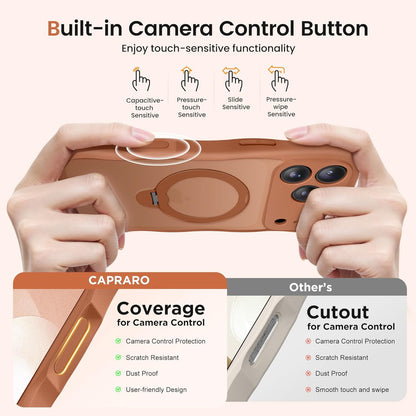 for Iphone 17 Pro Max Case with 360° Spin Magnetic Stand for Women, [Compatible