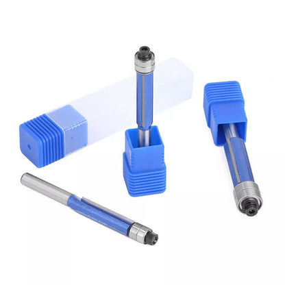 4pcs Router Bit Template Cutter 1/4" Shank Straight Woodwork Wood Flush Trim Set