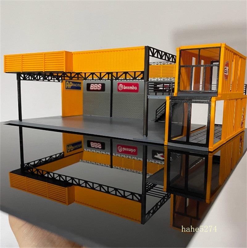 1/64 Scale Diorama Car Garage Model Repair Workshop Scene Display Building Model