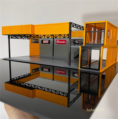 1/64 Scale Diorama Car Garage Model Repair Workshop Scene Display Building Model