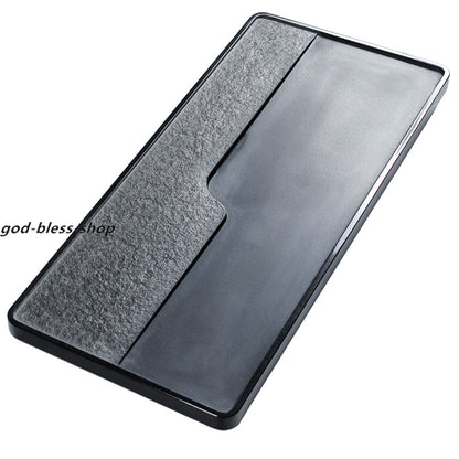 Complete Stone Tea Tray Heavy Black Stone Tea Table Simple Design Water Draining