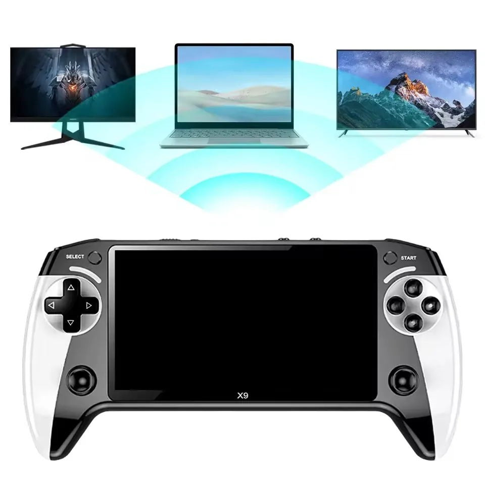 X9 Handheld Game Console 5.5 Inch IPS Screen, Video Games Console 1500mAh