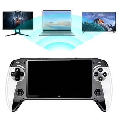 X9 Handheld Game Console 5.5 Inch IPS Screen, Video Games Console 1500mAh