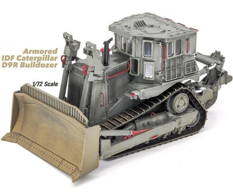 SanRong 1/72 Israel Defense D9R Engineering Armored Bulldozer Finished Model
