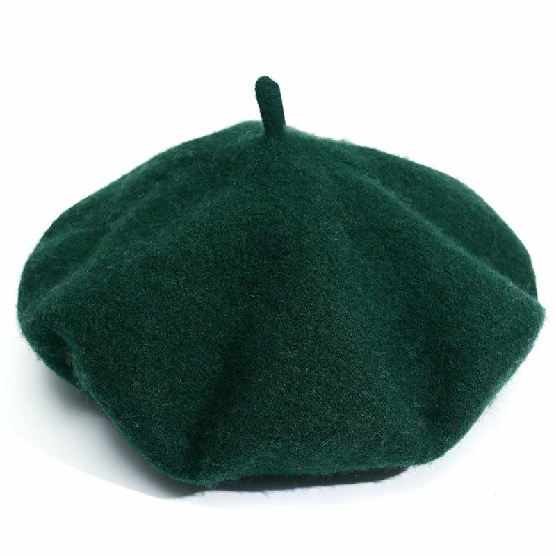 Berets Hat 100% Pure Wool French Artist Women Painter Vintage Warm Walking Cap